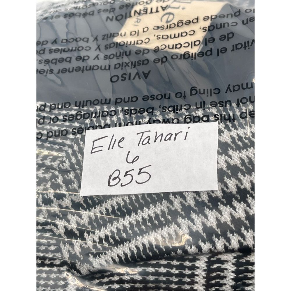 Elie Tahari Blazer Women's Size 6 Houndstooth Black White - Picture 14 of 14